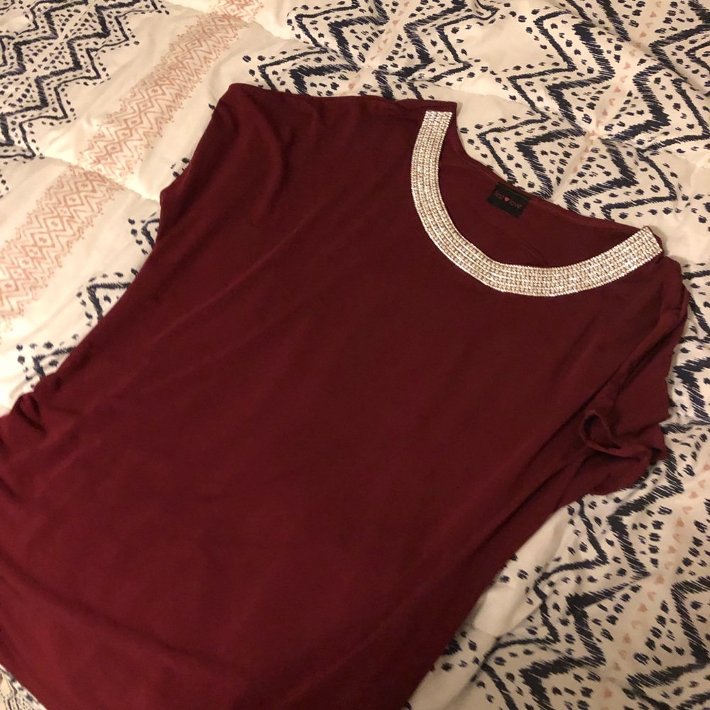 Red blouse